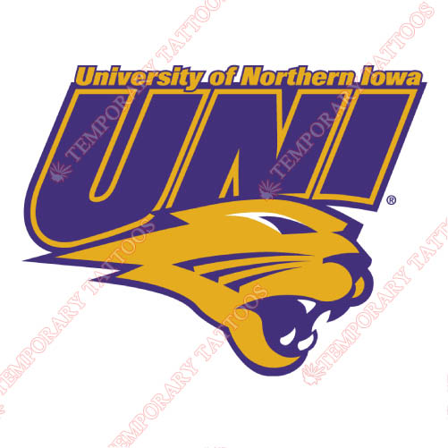 Northern Iowa Panthers Customize Temporary Tattoos Stickers NO.5677